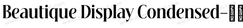 Beautique Display Condensed字体转换
